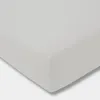 Estella Zwirn-Jersey Spannlaken 100x200cm, Farbe silber Produktbild-Vorschau 2