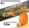 Safetytex Spanngurt 6 Meter 35mm 2000kg zweiteilig Anhänger Produktbild-Vorschau 4