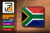 Blechschild Flagge Südafrikas 18x12cm Retro South Africa Produktbild-Vorschau 3