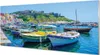 Glasbilder 125x50 Wandkunst Berge Seeschiffen Produktbild-Vorschau 1