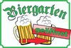 Biergarten geöffnet Schild Pfeil rechts A4 (210x297mm) Produktbild-Vorschau 1