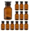 6 x Apothekerflaschen Braunglas mit Glasstopfen und Produktbild-Vorschau 2