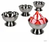 4er Set Eisbecher Rob mit Fuß Ø9,5cm Edelstahl Produktbild-Vorschau 1