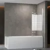 Duschabtrennung Faltbar Duschwand für Badewanne 120x140cm Produktbild-Vorschau 4