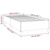 vidaXL Struttura letto senza materasso nero 100x200 cm in Anteprima dell’immagine prodotto 7