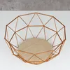 2er Set Korb Metall Kupfer 26x12cm Modern Holz MDF Braun Produktbild-Vorschau 3