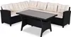 CASARIA® Lounge Angolare Divano in Polyrattan Tavolo Pranzo Anteprima dell’immagine prodotto 14