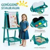 Tablica dla dzieci COSTWAY dwustronna, sztaluga składana o Podgląd zdjęcia produktu 6