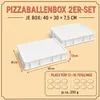 Pizza Lover 2x Pizzateigbox mit Deckel in weiß - Größe Produktbild-Vorschau 3