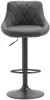 Barhocker Lazio Kunstleder schwarz grau Produktbild-Vorschau 3