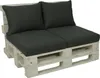 GO-DE Textil, 2er Set Palettenkissen, uni anthrazit, Produktbild-Vorschau 1