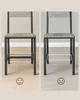 Comparison of two chairs, one with a footrest at a lower position (good) and one without (bad). Náhled obrázku produktu