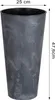 Květináč Tubus Effect tmavě šedý 25 cm Podgląd zdjęcia produktu 8
