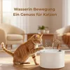 Katzenbrunnen Keramik, Trinkbrunnen für Katze 2.1L, Leiser Produktbild-Vorschau 5