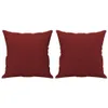 vidaXL Zierkissen 2 Stk. Weinrot 40x40 cm Stoff Produktbild-Vorschau 1