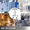 A collage of images showing different applications of a medical cart, including a laboratory, hospital hallway, spa, and hair salon. Náhľad obrázku produktu