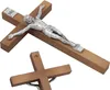 DŘEVĚNÝ KŘÍŽ HNĚDÝ s postavou Ježíše VELKÝ 25 x 15 cm k Náhled obrázku produktu 1