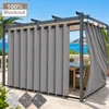 Tenda da esterno con occhielli, grigia, 254 x 214 cm. Tenda Anteprima dell’immagine prodotto 1