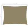 vidaXL Voile d'ombrage Oxford Rectangulaire 3,5x5 m Beige Voir les images du produit 13