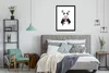 MuchoWow® Gerahmtes Poster Panda - Geweih - Halstuch - Herz Produktbild-Vorschau 7