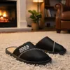 Herren Kunstleder Hausschuhe Pantoffeln Klassische Slippers Produktbild-Vorschau 5