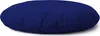 A navy blue round floor cushion is shown against a white background. Produktbild-Vorschau