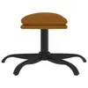 The Living Store Fußhocker Braun 60x60x36 cm Samt Produktbild-Vorschau 4