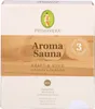 A product box for an aroma sauna set, featuring wood grain textures and branding. Náhľad obrázku produktu
