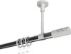 Interdeco Gardinenstange / Vorhangstange Chrom / Weiß, Typ Produktbild-Vorschau 1