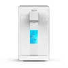 A white water filter with a blue illuminated water tank. Produktbild-Vorschau