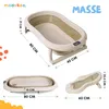Skladateľná detská vanička moovkee 80 cm, béžová, s Náhľad obrázku produktu 2