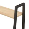 vidaXL Standregal 4 Böden Hellbraun und Schwarz 56x35x140 Produktbild-Vorschau 7