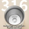 Thermobecher, Kaffeebecher to go, 450ml, Produktbild-Vorschau 4