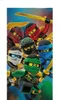 Lego Golden Weapons Ninjago Badetuch 70 x 140 cm - Produktbild-Vorschau 1