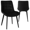 Omna | Chaise de salle à manger Veluform Lux - Noir - Voir les images du produit 1