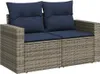 vidaXL 5-częściowa sofa ogrodowa z poduszkami z szarego Podgląd zdjęcia produktu 5