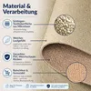 ANRO Küchenläufer HomeLoop 60x200cm Beige Meterware Läufer Produktbild-Vorschau 2