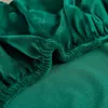 (Zelená) Kryty na židle, Elastický zlatý sametový kryt na Náhled obrázku produktu 5
