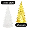 com-four® 2-teiliges Deko-Tannenbaum-Set aus Acryl mit Produktbild-Vorschau 3