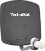 A close-up studio shot of a TechniSat satellite dish with a LNB and wall mount. Produktbild-Vorschau