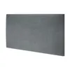 A gray fabric headboard is shown against a white background. Anteprima dell’immagine prodotto
