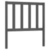 vidaXL Kopfteil Grau 96x4x100 cm Massivholz Kiefer Produktbild-Vorschau 1
