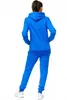 Damen Jogginganzug einfarbig 100% Baumwolle 586 Blau XXL Produktbild-Vorschau 4