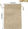 24er Pack Geschenkbeutel Jutesäckchen klein 7x9cm Produktbild-Vorschau 5