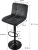 Hochlehnstühle 2er Set, Grau, Stoff, Verstellbar 63-83cm Produktbild-Vorschau 7