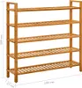 vidaXL Scarpiera a 5 ripiani 100x27x100 cm in legno Anteprima dell’immagine prodotto 5