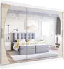 Easy4You L5 250 cm Weiß/Sonoma Schiebetüren Kleiderschrank Produktbild-Vorschau 1