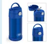 THERMOS FUNTAINER Strohflasche 0,35l Edelstahl navy Produktbild-Vorschau 2