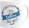 Kaffee-Tasse bester Lehrer der Welt Geschenk für Lehrer Produktbild-Vorschau 1