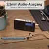 Tragbarer DAB+ FM Alarm Radiowecker Wiederaufladbar AUX 40 Produktbild-Vorschau 5